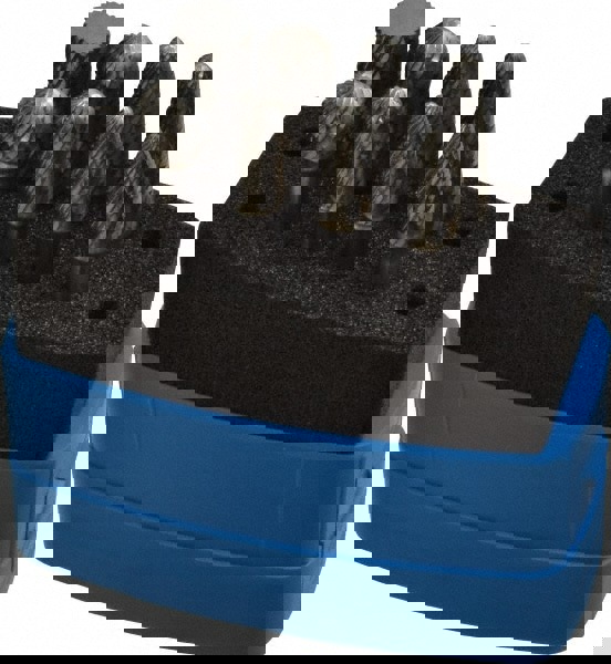 8 Pc Double Cut Burr Set with Cylinder w/Rad End, Tree w/Rad End, Ball, Cone w/Rad End, Cylinder, Pointed Tree