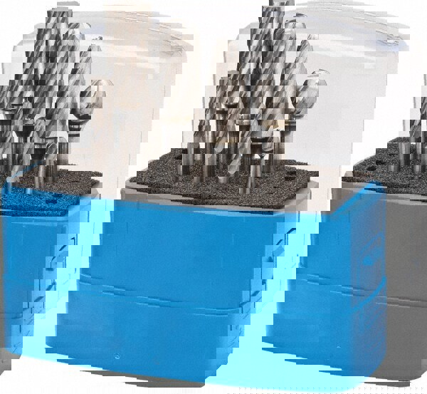 8 Pc Single Cut Burr Set with Ball, Cylinder, Cylinder w/Rad End, Tree w/Pointed End, Tree w/Rad End