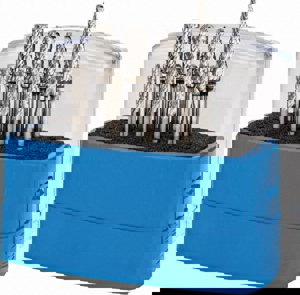 8 Pc Double Cut Burr Set with Cylinder, Cylinder w/Rad End, Oval, Taper, Tree w/Rad End