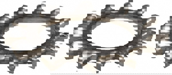 M12 Screw, 13mm ID, Stainless Steel External Tooth Lock Washer