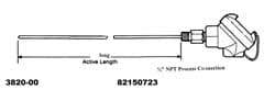 Thermocouple Probe: 100 OMS Industrial RTD Probe, 1/2 in Hex Mount