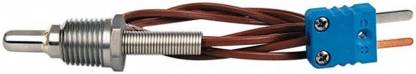 Thermocouple Probe: Type T, Pipe Plug Probe, Grounded