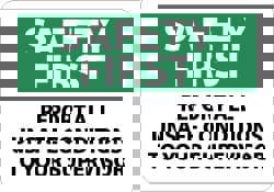 Inspecting, Testing & Data Sign: Rectang