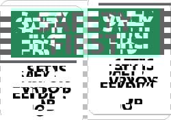 Accident Prevention Sign: Rectangle, 