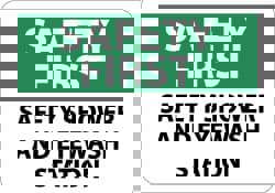 First Aid Sign: Rectangle, 