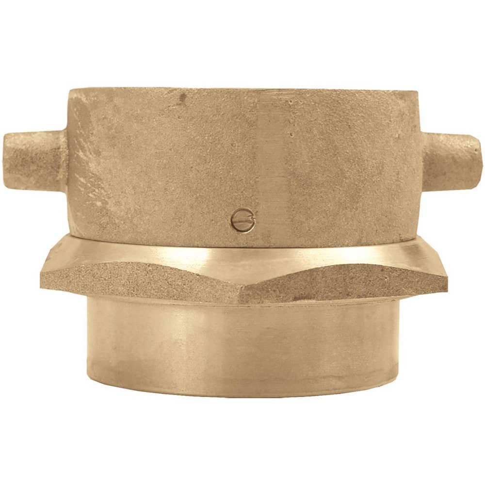 Brass & Chrome Pipe Fittings; Fitting Type: Female Swivel Adapter ; Fitting Size: 2-1/2 x 2 ; End Connections: FNST x FNPT ; Connection Type: Threaded ; Pressure Rating (psi): 175 ; Fitting Shape: Straight