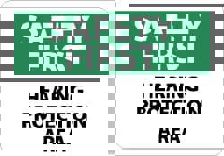 Accident Prevention Sign: Rectangle, 