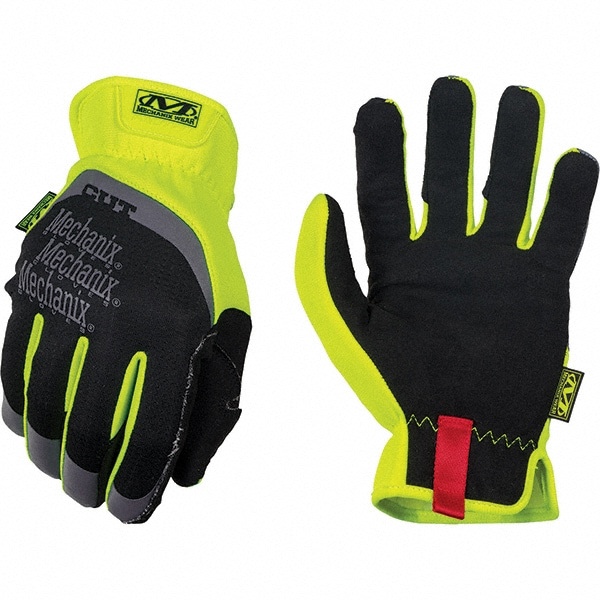 Cut-Resistant Gloves: Size XL, ANSI Cut A5, Synthetic Leather