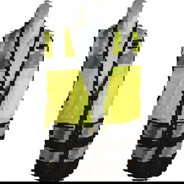 High Visibility Vest: X-Large, Surveyor's Vest, ANSI Class 2
