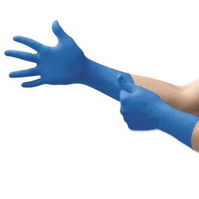 Series Microflex SafeGrip Disposable Gloves: Size X-Large, 5.5 mil, Uncoated-Coated Latex, Medical Grade, Unpowdered
