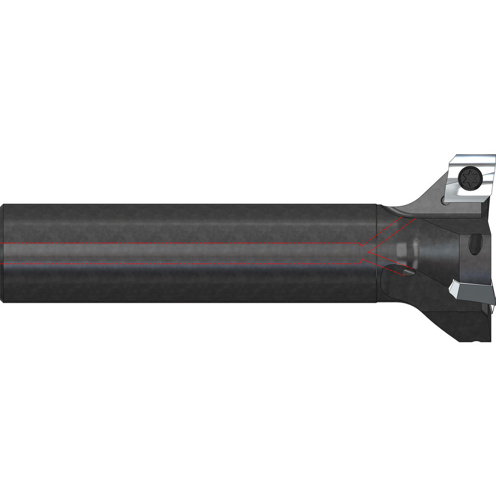 Indexable High-Feed End Mill: 2X1X3/8X2