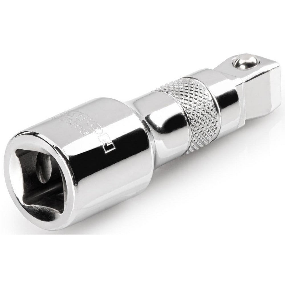 Socket Extensions; Tool Type: Wobble ; Extension Type: Wobble ; Drive Size: 1/2 (Inch); Finish: Polished Chrome ; Overall Length (Inch): 3 ; Material: Steel