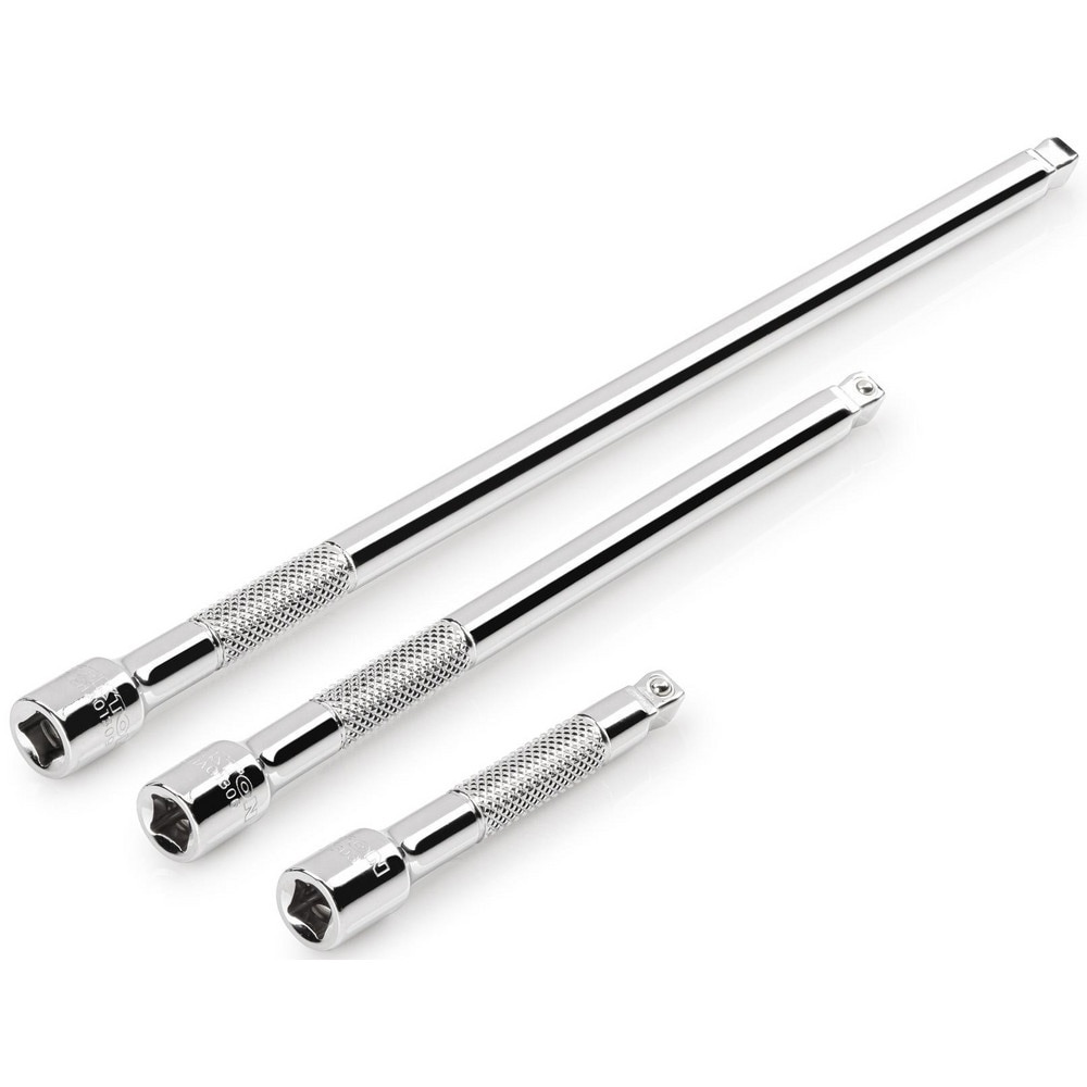 Socket Extension Sets; Finish: Chrome; Polished ; Material: Steel ; For Use With: Sockets; Ratchets; Crowfoot Wrenches; Torque Wrenches ; Insulated: No ; Socket Size: 3; 6; 9 ; Non-sparking: No