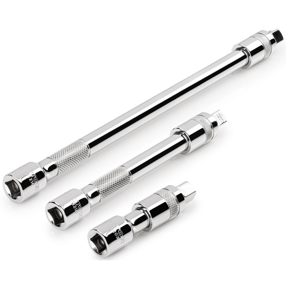 Socket Extension Sets; Finish: Polished; Chrome ; Material: Steel ; For Use With: Sockets; Ratchets; Crowfoot Wrenches; Torque Wrenches ; Insulated: No ; Socket Size: 3; 6; 10 ; Non-sparking: No