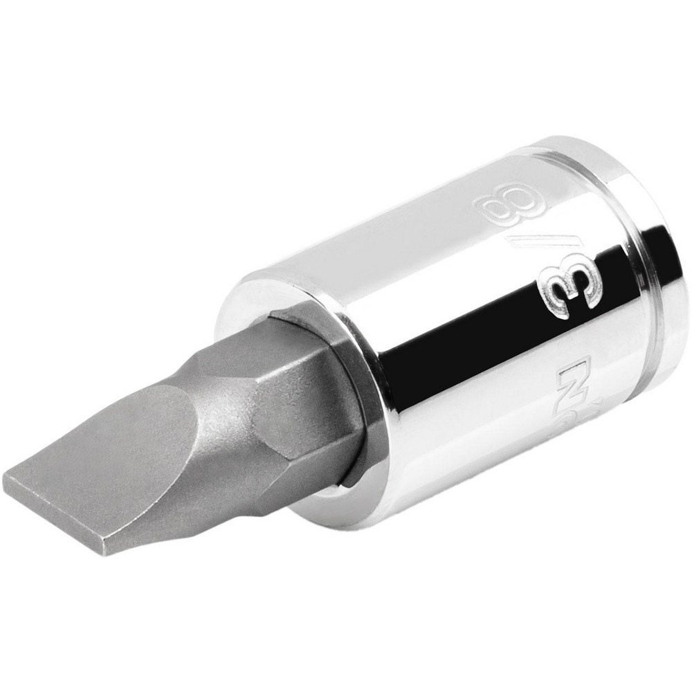 Screwdriver & Drag Link Sockets; Socket Type: Slotted Screwdriver Socket ; Drive Size: 0.375 ; Insulated: No ; Non-sparking: No ; Tether Style: Not Tether Capable ; Bit Length: 0.8in