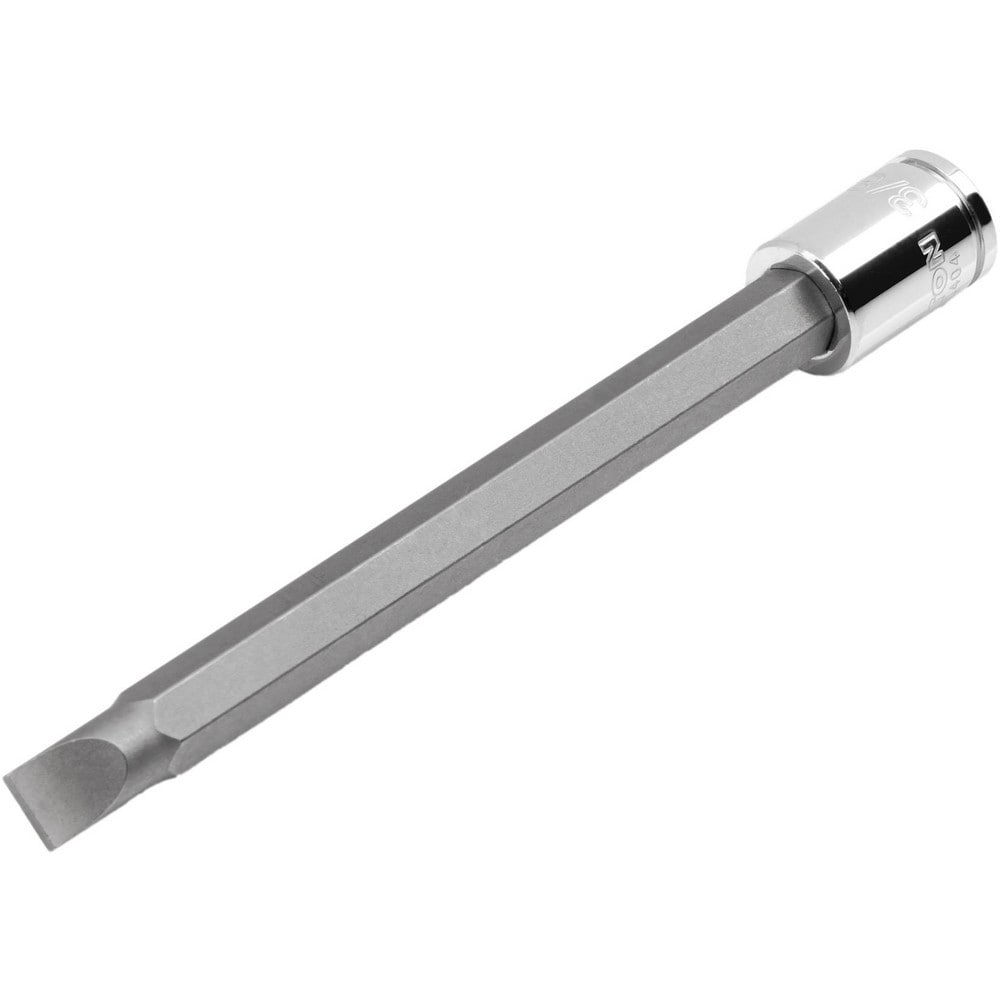 Screwdriver & Drag Link Sockets; Socket Type: Slotted Screwdriver Socket ; Drive Size: 0.375 ; Insulated: No ; Non-sparking: No ; Tether Style: Not Tether Capable ; Bit Length: 4.9in