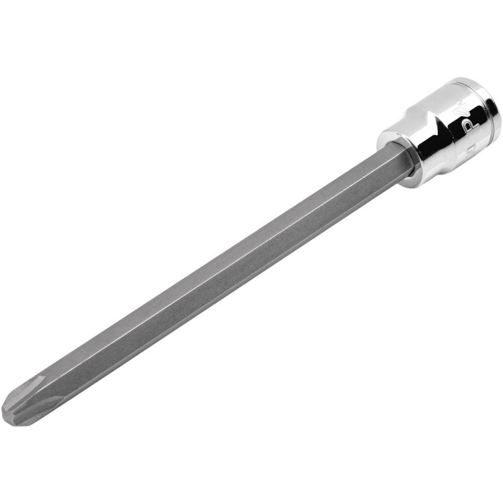 Screwdriver & Drag Link Sockets; Socket Type: Phillips Screwdriver Socket ; Drive Size: 0.375 ; Insulated: No ; Non-sparking: No ; Tether Style: Not Tether Capable ; Bit Length: 4.9in
