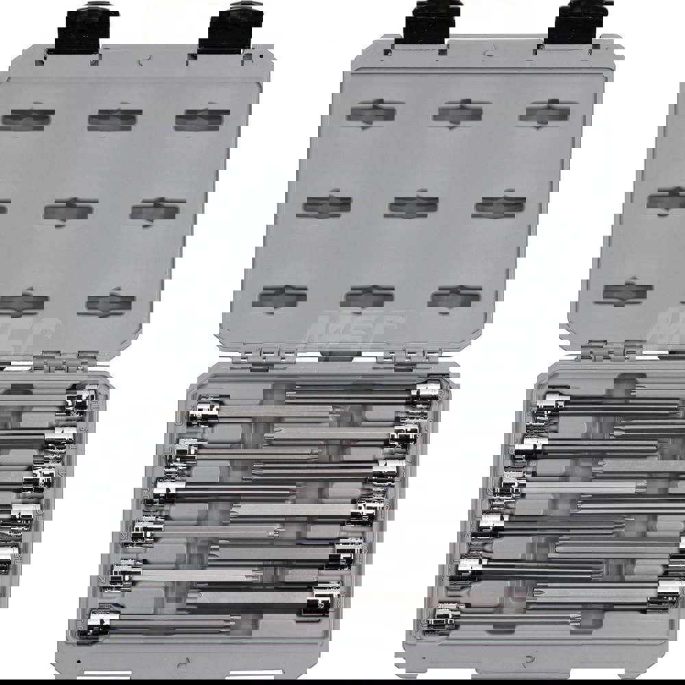 3/8 Inch Drive Long Torx Bit Socket Set, 12-Piece (T10-T60)