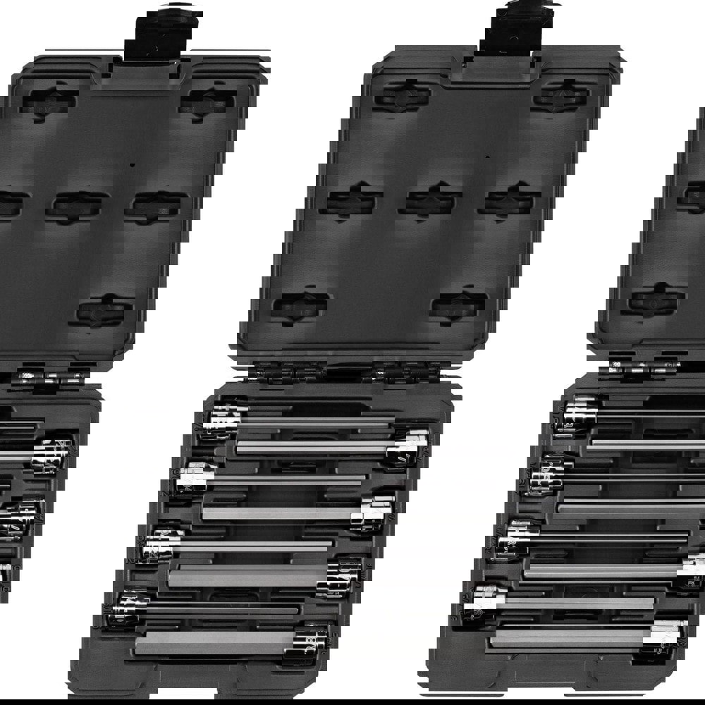 Hex & Torx Bit Socket Sets; Set Type: Hex Bit ; Type: Long Bit Socket Set ; Drive Size (Inch): 3/8 ; Minimum Set Hex Size (Inch): 1/8 ; Measurement Type: Standard ; Number Of Pieces: 8