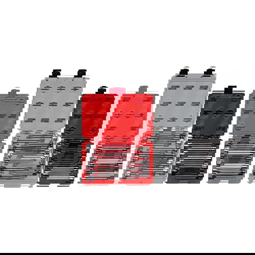 Hex & Torx Bit Socket Sets; Set Type: Hex Bit ; Type: Long Bit Socket Set ; Drive Size (Inch): 3/8 ; Minimum Set Torx Size: T10 ; Minimum Set Hex Size (Inch): 1/8 ; Maximum Set Torx Size: T60