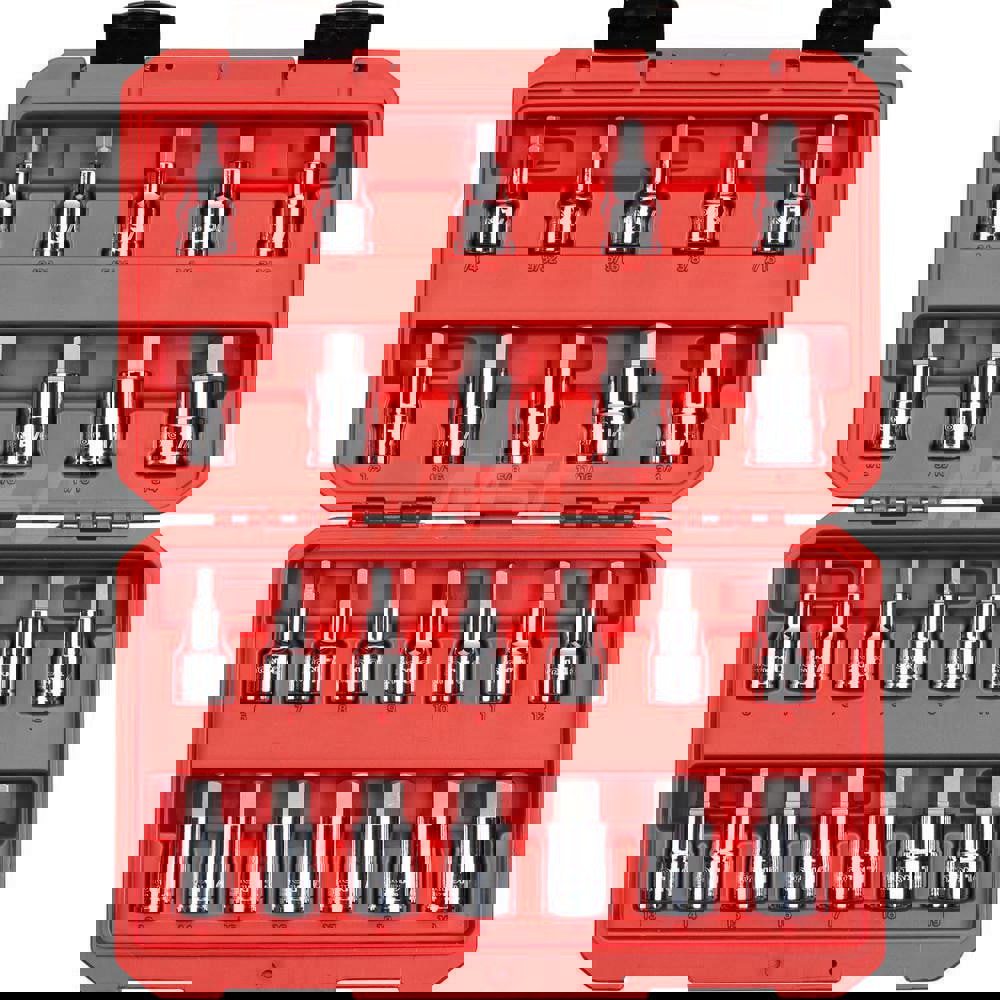 1/2 Inch Drive Hex Bit Socket Set, 24-Piece (1/4-3/4 in., 6-19 mm)