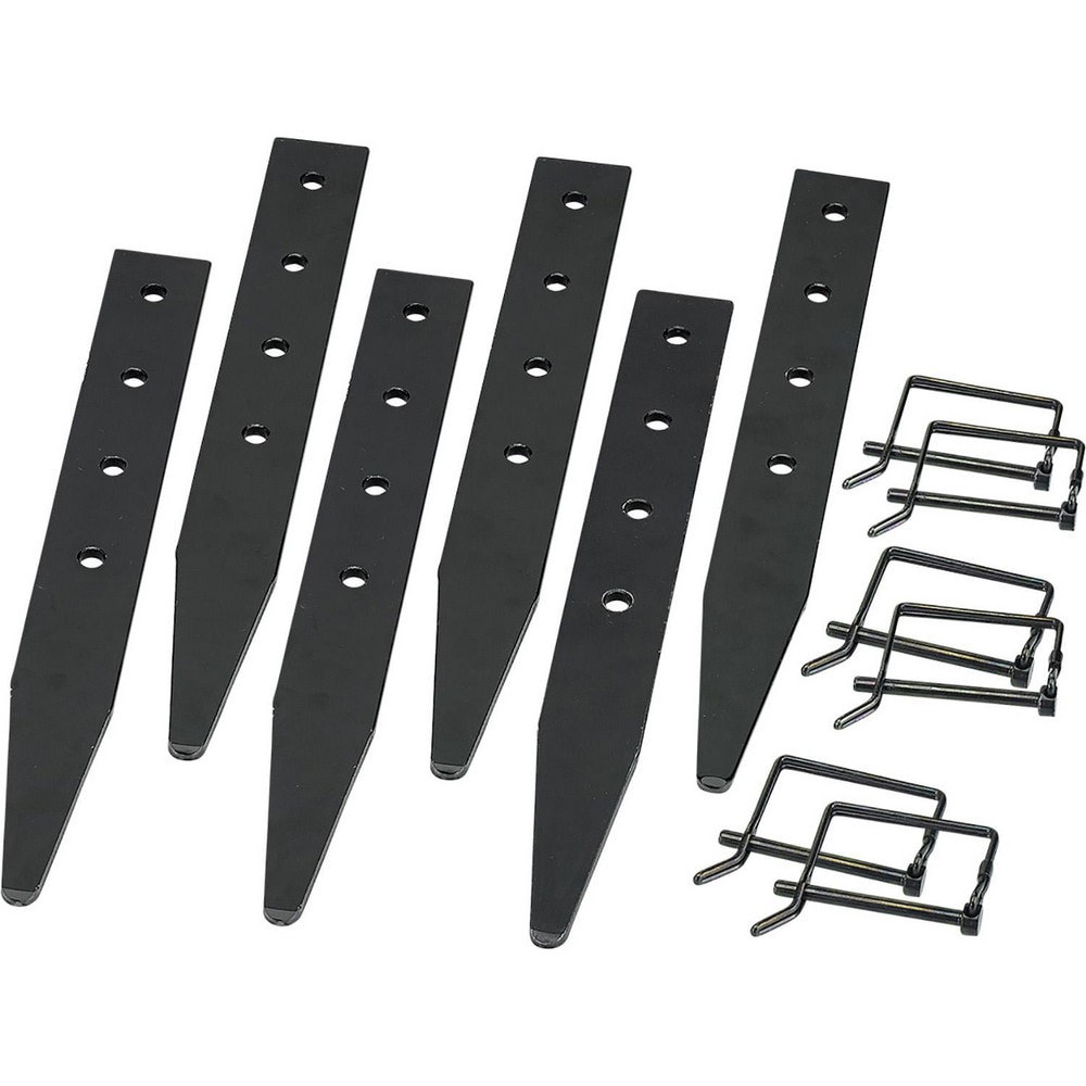 Temporary Structure Parts & Accessories; Product Type: Stakes ; Material: Steel ; For Use With: All Shelters ; Color: Steel Gray ; Includes: (6) Heavy-Duty Stakes; (6) Quick Attachment Pins; (1) Carry Bag (Gray)