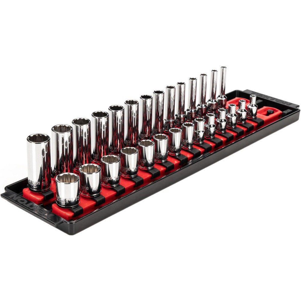 Socket Sets; Set Type: Deep; Standard; Socket Set ; Drive Size: 1/4 in ; Minimum Size (Inch): 4 ; Maximum Size (Inch): 15 ; Tool Type: 1/4 in Standard & Deep Socket Set ; Material: Steel