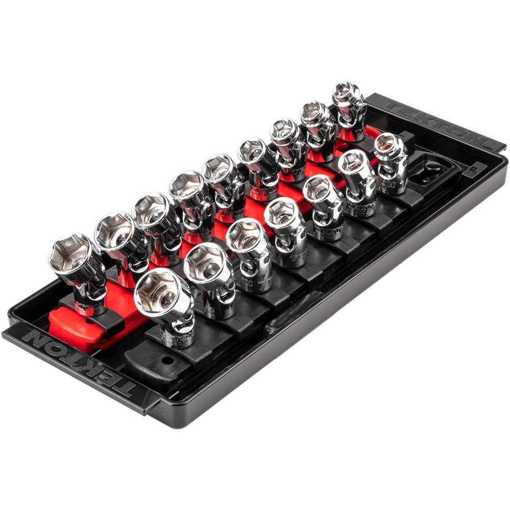 Socket Sets; Set Type: Socket Set ; Drive Size: 1/4 in ; Minimum Size (Inch): 1/4 ; Minimum Size (mm): 6.00 ; Maximum Size (Inch): 9/16 ; Maximum Size (mm): 14.00