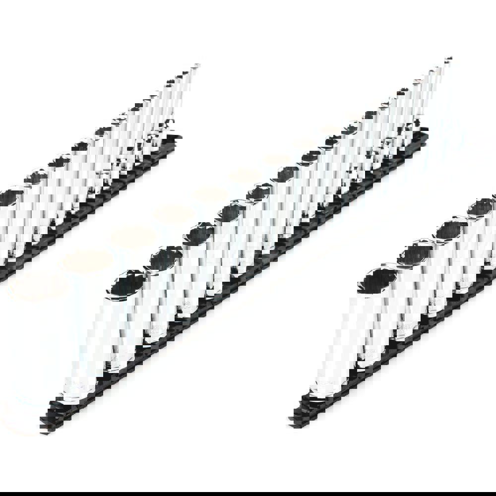 Socket Set Socket Set: 15 Pc, 1/4 to 1