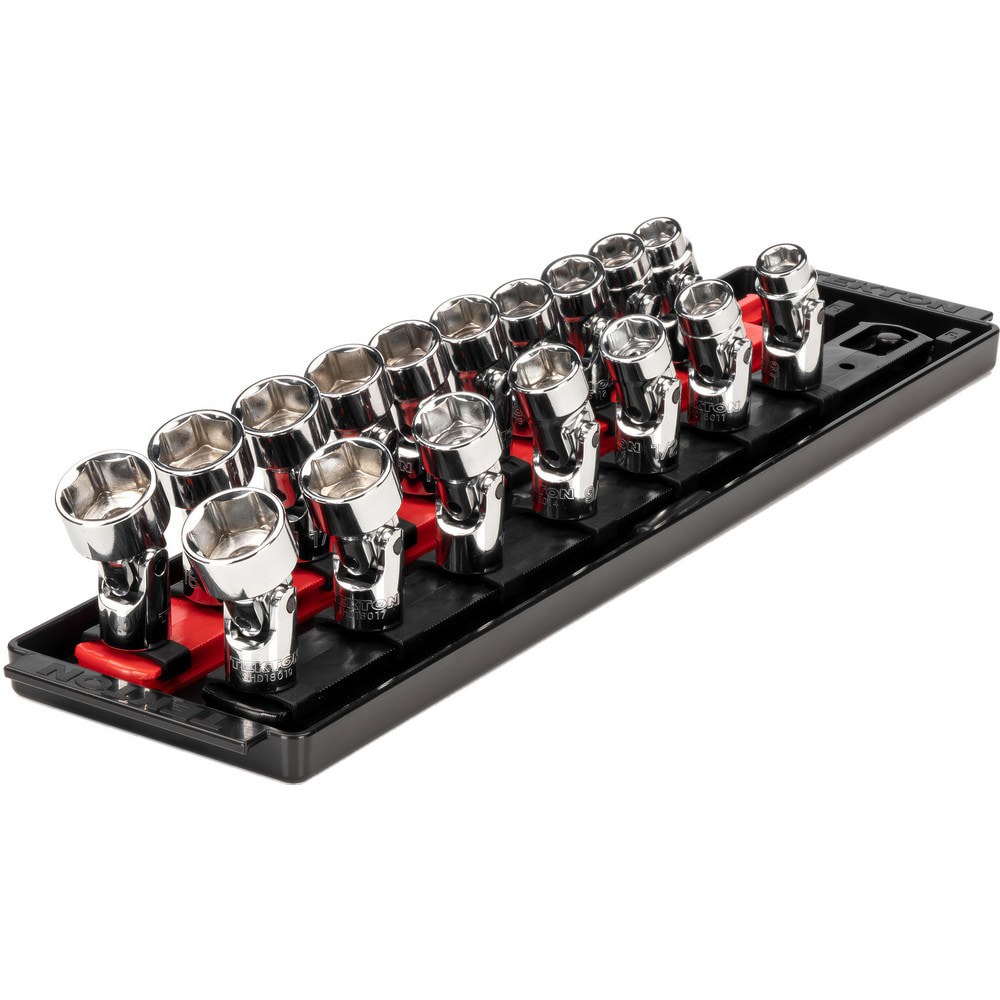 Socket Sets; Set Type: Standard; Universal; Socket Set ; Drive Size: 3/8 in ; Minimum Size (Inch): 0.375 ; Maximum Size (Inch): 0.75 ; Tool Type: 3/8 in Standard Universal Joint Socket Set ; Material: Steel