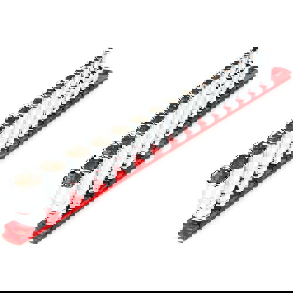 1/2 Inch Drive 6-Point Socket Set, 15-Piece (10-24 mm)