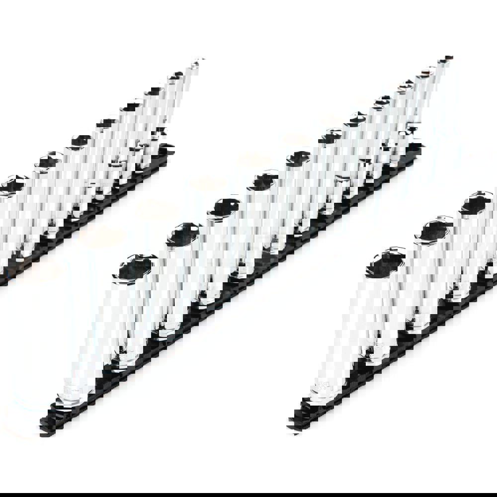 1/2 Inch Drive Deep 6-Point Socket Set, 11-Piece (3/8-1 in.)