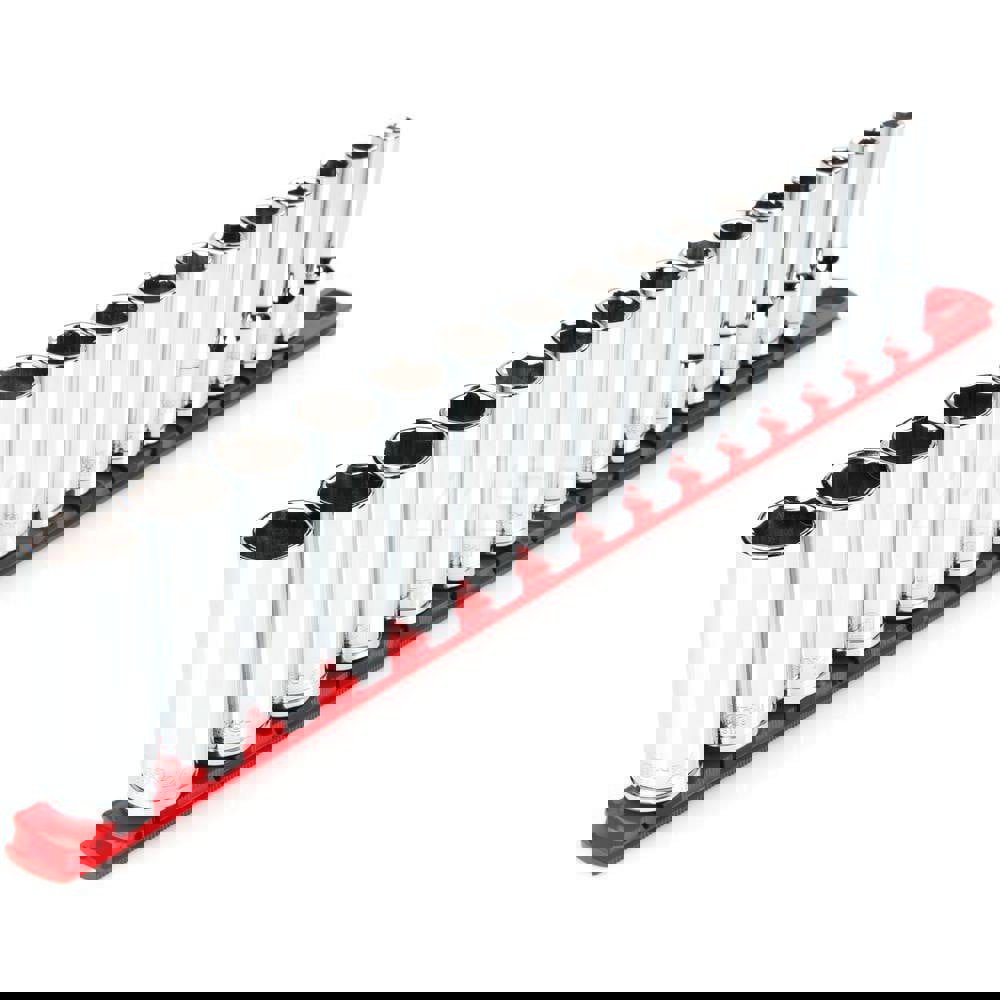 1/2 Inch Drive Deep 6-Point Socket Set, 15-Piece (10-24 mm)