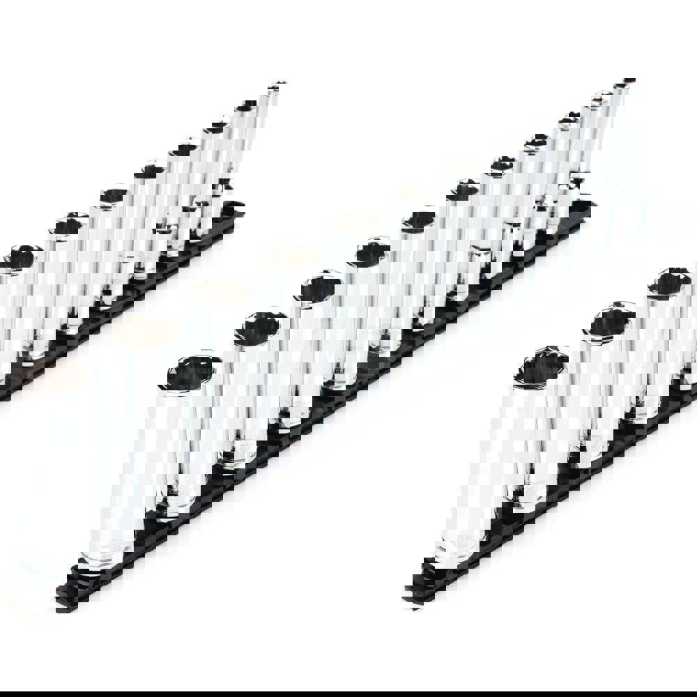 1/2 Inch Drive Deep 12-Point Socket Set, 11-Piece (3/8-1 in.)