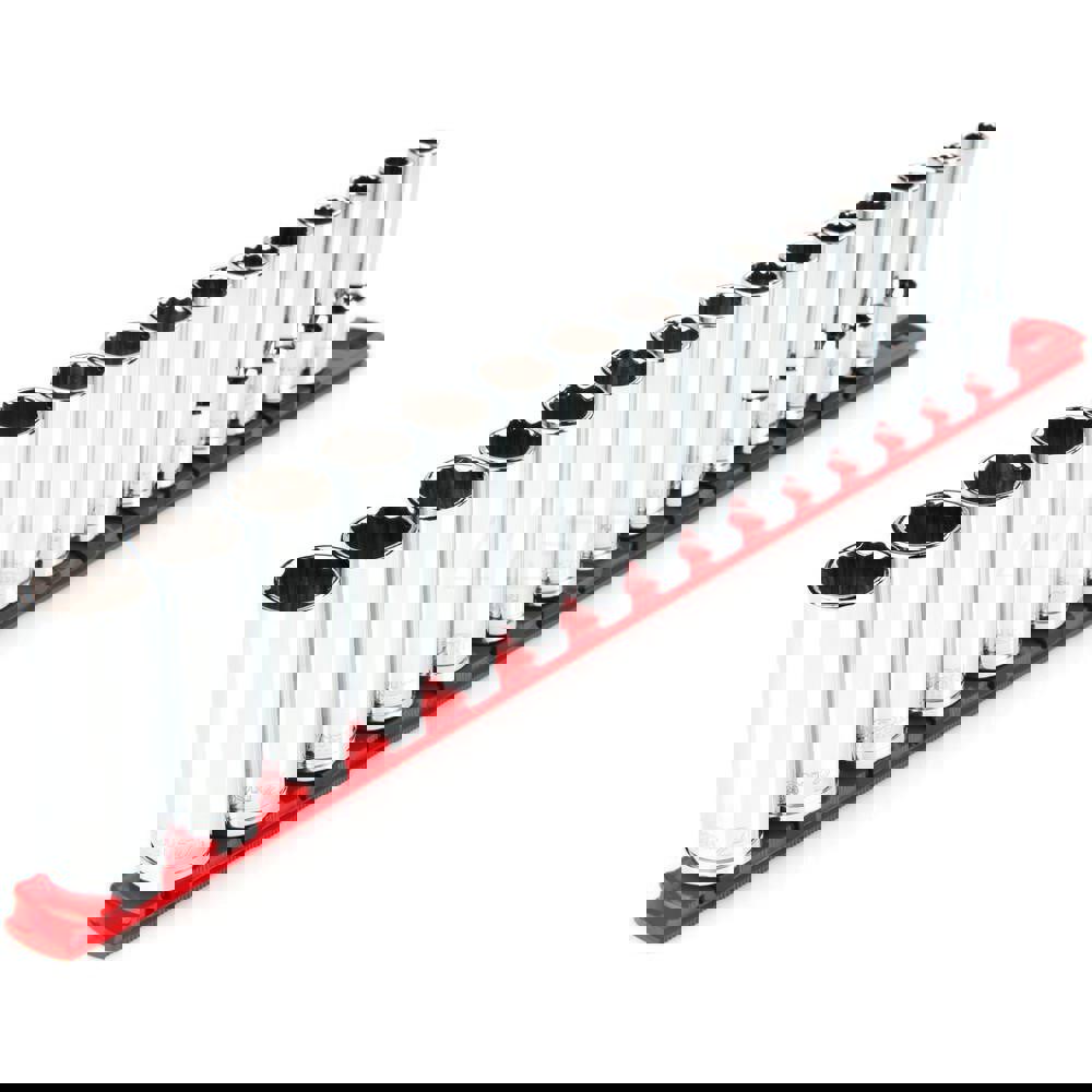 1/2 Inch Drive Deep 12-Point Socket Set, 15-Piece (10-24 mm)