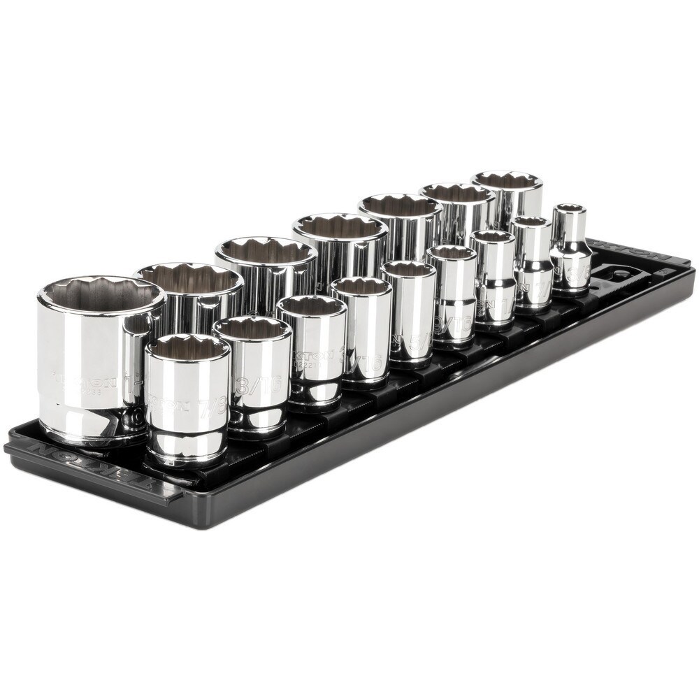 Socket Sets; Set Type: Standard; Socket Set ; Drive Size: 1/2 in ; Minimum Size (Inch): 0.375 ; Maximum Size (Inch): 1-5/16 ; Tool Type: 1/2 in Standard Socket Set ; Material: Steel