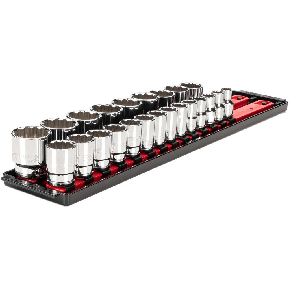 Socket Sets; Set Type: Standard; Socket Set ; Drive Size: 1/2 in ; Minimum Size (Inch): 0.375 ; Maximum Size (Inch): 1-5/16 ; Tool Type: 1/2 in Standard Socket Set ; Material: Steel