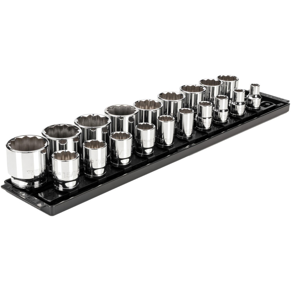 Socket Sets; Set Type: Standard; Socket Set ; Drive Size: 1/2 in ; Minimum Size (Inch): 0.375 ; Maximum Size (Inch): 1-1/2 ; Tool Type: 1/2 in Standard Socket Set ; Material: Steel