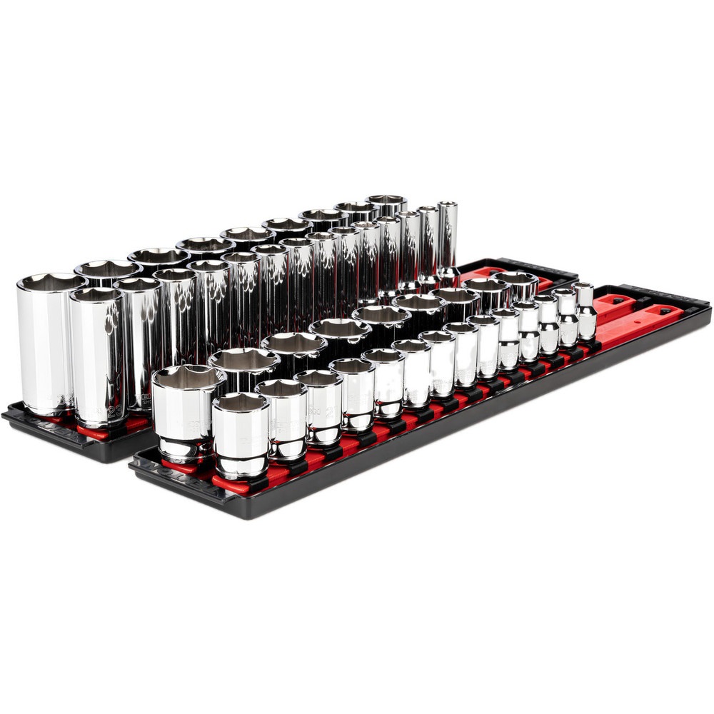Socket Sets; Set Type: Deep; Standard; Socket Set ; Drive Size: 1/2 in ; Minimum Size (Inch): 10 ; Maximum Size (Inch): 32 ; Tool Type: 1/2 in Standard & Deep Socket Set ; Material: Steel