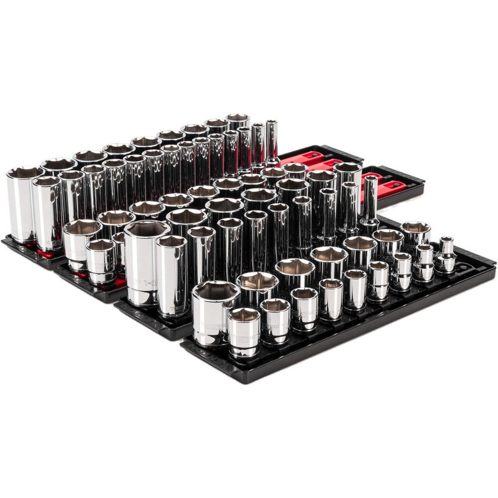 Socket Sets; Set Type: Deep; Standard; Socket Set ; Drive Size: 1/2 in ; Minimum Size (Inch): 10 ; Maximum Size (Inch): 32 ; Tool Type: 1/2 in Standard & Deep Socket Set ; Material: Steel