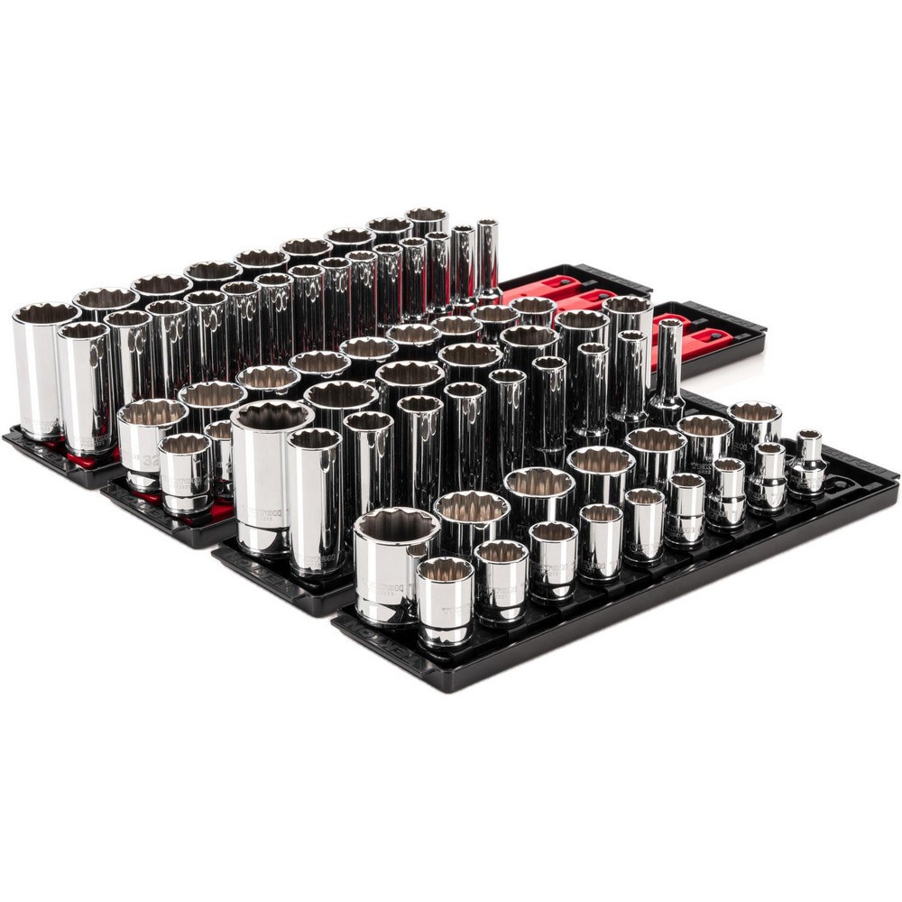 Socket Sets; Set Type: Deep; Standard; Socket Set ; Drive Size: 1/2 in ; Minimum Size (Inch): 10 ; Maximum Size (Inch): 32 ; Tool Type: 1/2 in Standard & Deep Socket Set ; Material: Steel