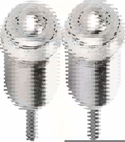 Ball Transfer: 30.16 mm Ball Dia, Stainless Steel, Round Base