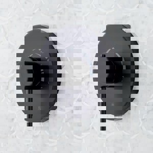 Single Handle Thermostatic Valve Trim in Matte Black