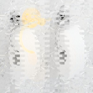 Wall Mount Toilet Tissue Holder in Polished Brass