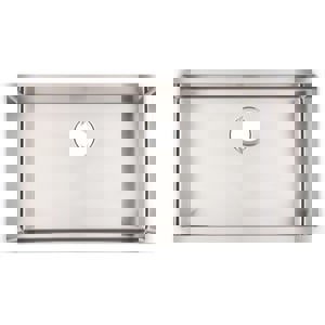 29 x 18-1/2 in. No-Hole Single Bowl Undermount Kitchen Sink in Stainless Steel