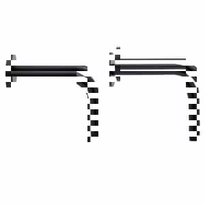 12 3/8 in. Shower Arm for Rain Shower with Escutcheon in Matte Black