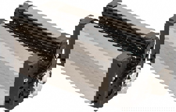 79mm L x 44mm W x 25.4mm H, 36mm Transverse Hole Spcg, 32mm Lateral Hole Spcg, 4 Way SHS Block w/Caged Ball