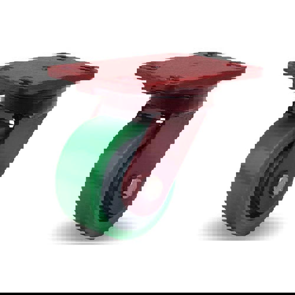 Swivel Top Plate Caster: Polyurethane, 4