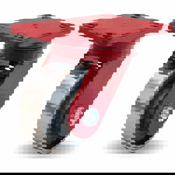 Swivel Top Plate Caster: Forged Steel, 4