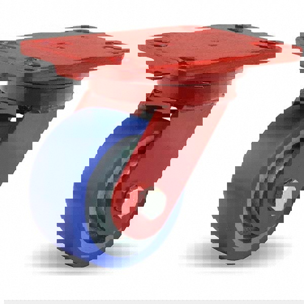 Swivel Top Plate Caster: Polyurethane, 4